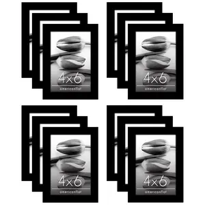 Picture Frame 12 Pack | Gallery Wall Set | Shatter-Resistant Glass | Wall Art