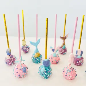 Mermaid Cake Pops – 12 Pack Under the Sea 🧜‍♀️
