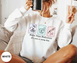 Pharmacy T-Shirt / Sweatshirt / Hoodie, Graduation Birthday Christmas Gift for Pharmacy Tech, PharmD Pharmacist,  Cotton Crewneck