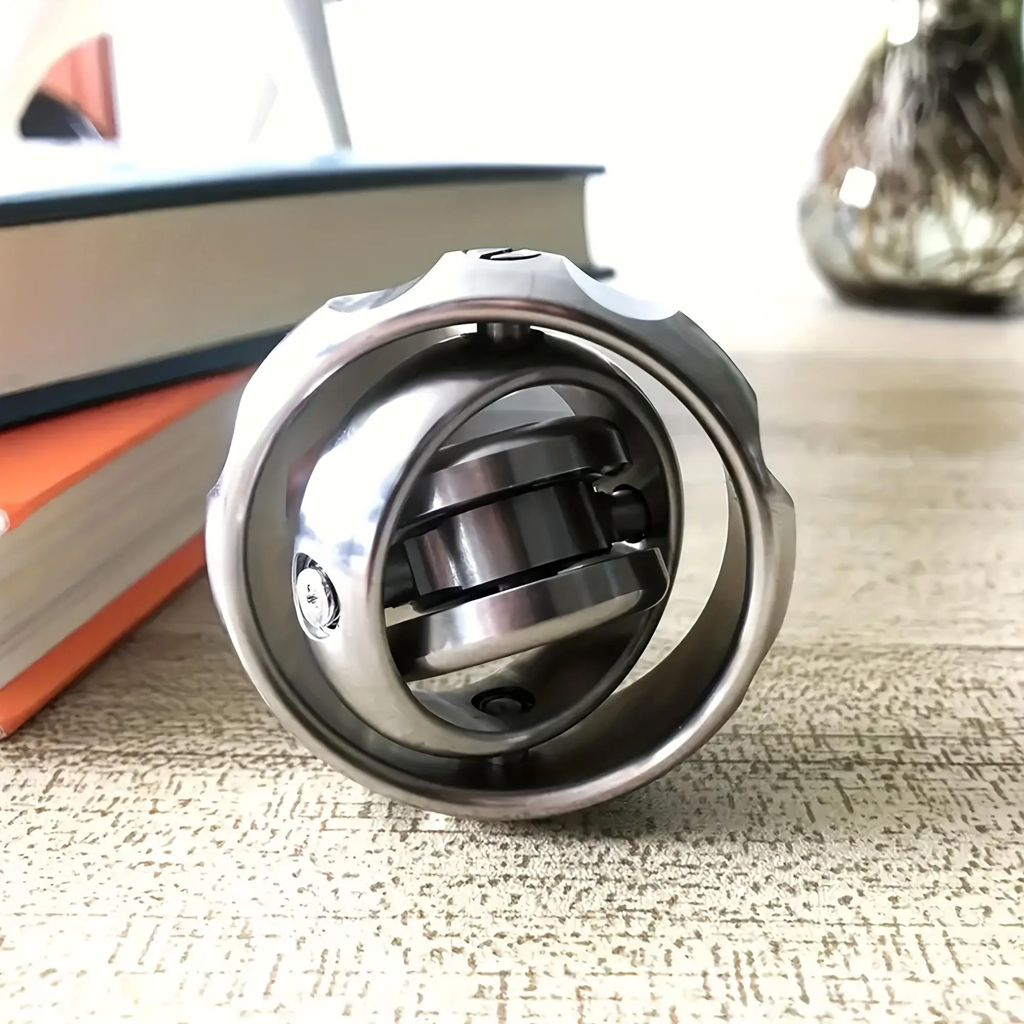 Metal Gyro Fingertip Gyro Decompression Toy Rotary Balance Wheel Black Technology Three-Axis Precision Fingertip Gyro