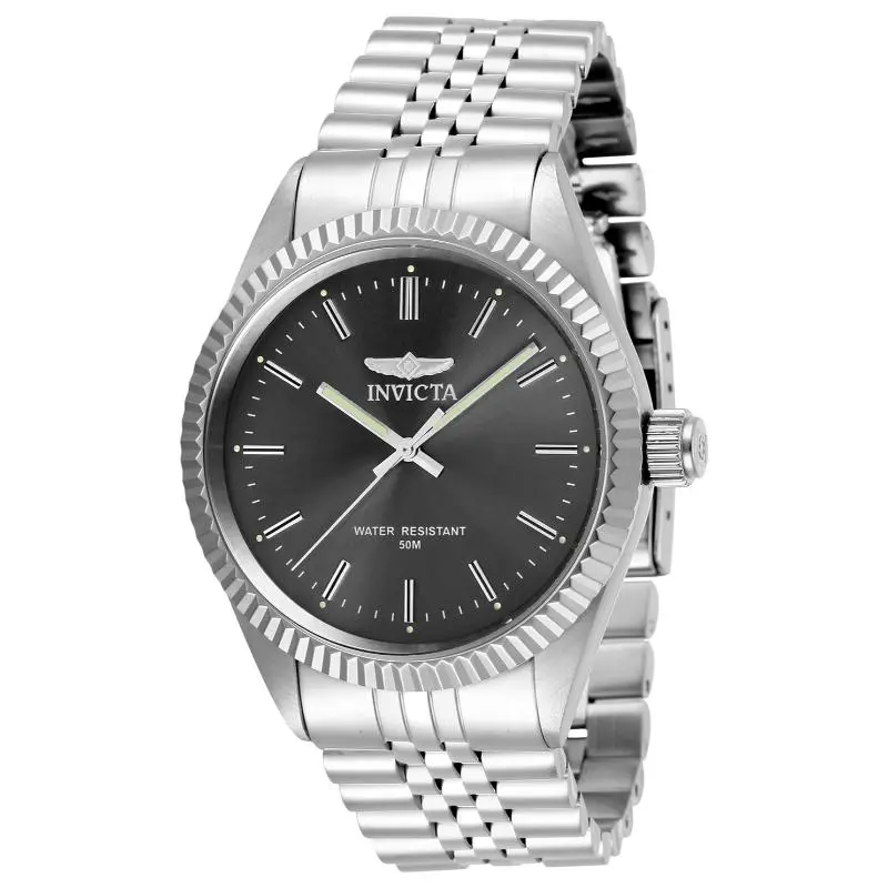 Invicta Men's 29372 Specialty  Quartz 3 Hand Charcoal Dial Watch