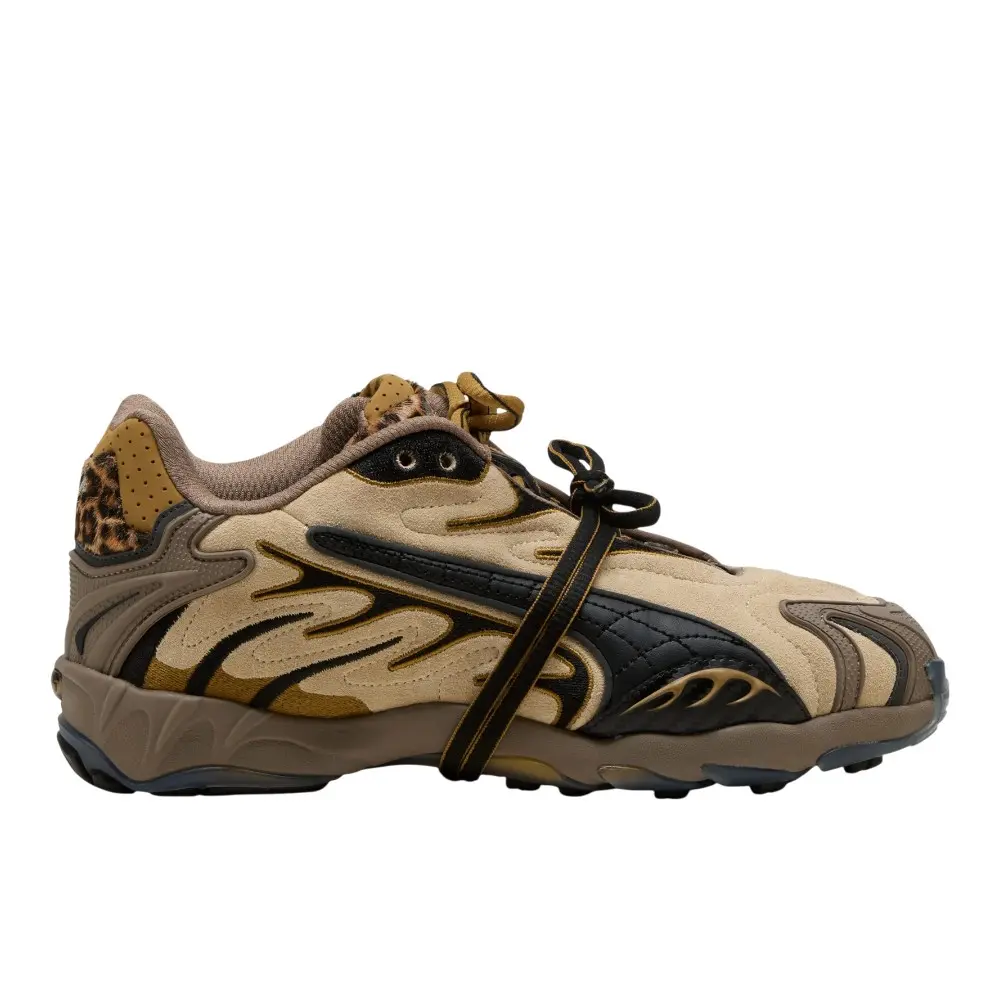 PUMA Womens X Inhale Leopard Lace Up Sneakers Shoes Casual - Beige