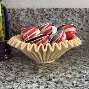 7.8 Inch Quartz Resin Folded Edge Tray, Multi-Purpose Decorative Plate for Living Room/dresser Table, Minimalist Home Decoration, Dessert Plates