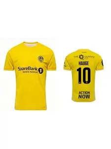 2025/26 Norway Soccer Jersey HAUGE #10 Home Yellow Football Shirt Men Camiseta de Futbol Maillot de Foot Training  Uniform  Tops