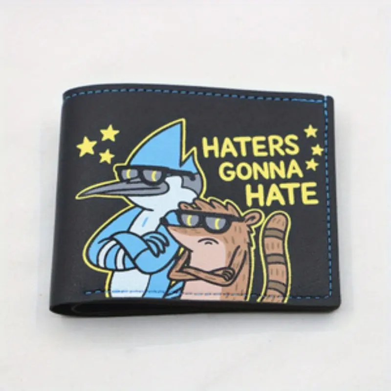 Vintage Designer Bifold Wallet Haters Gonna Hate Cartoon Purse, Stylish and Functional Accessory for Everyday Use Vintage Style Wallet