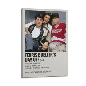 Ferris Bueller's Day Off Poster for Bedroom Aesthetic Canvas Wall Art Living Room Posters Painting Picture Print Modern Family Decor Artist Bathroom Poster