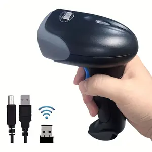 [Wireless Barcode Scanner] High-precision 1D 2D Wired/Wireless Barcode Scanner | CMOS Image 640x480 Pixels Handheld Bar Code Reader | for Inventory Management Supermarket Book Shop and More