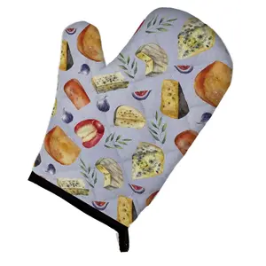 Carolines Treasures  Assortment of Cheeses Oven Mitt