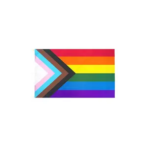 Pride Rainbow Flag 3x5 ft LGBTQ Gay Pride Flags All Inclusive Progressive Bisexual Non Binary Lesbian Transgender Flag Indoor Outdoor Wall Banners Colorful Floral Hanging Traditional Window