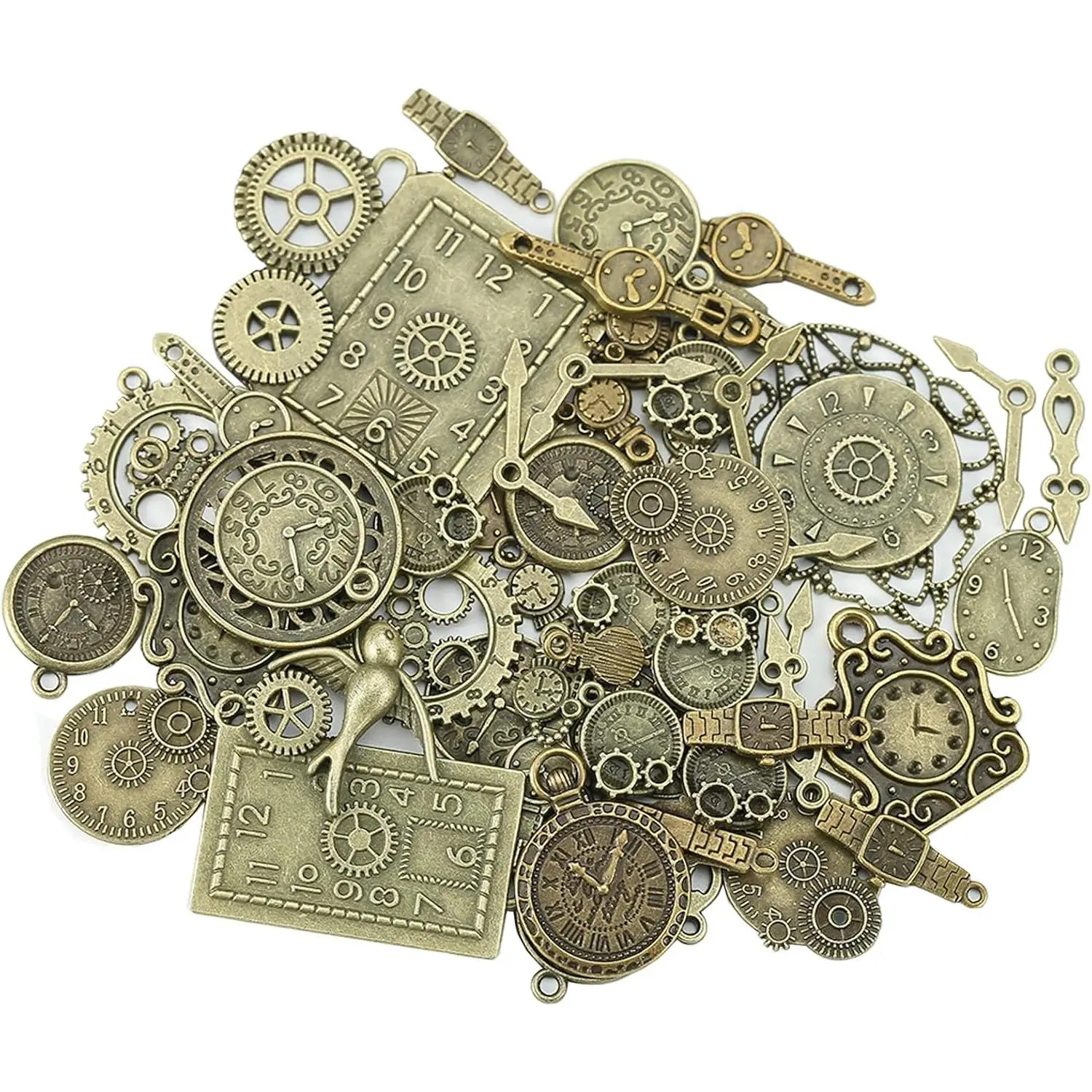 Steampunk Gears Metal Wristwatch Gear Charms Vintage Steampunk Gears Pendant Charms Gears Steampunk Pendant Metal for Jewelry Crafting