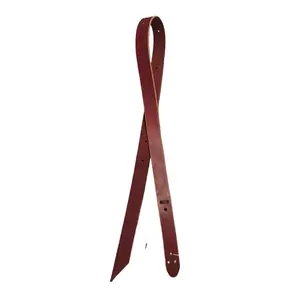6' Burgundy Leather Latigo Strap
