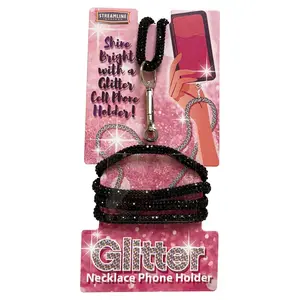 Glitter Necklace Phone Holder