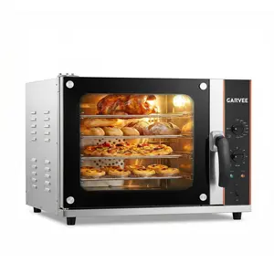 Versatile 22L Commercial Countertop Convection Oven – 3-Tier Toaster, Air Fryer, Front Glass Door, 1440W, Trays & Wire Racks, For Kitchen – YS-CCO-120, Temp 30°C-300°C, US Plug, 1.5m Cord