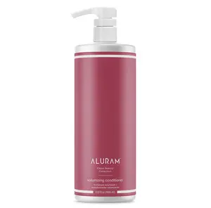 ALURAM Clean Beauty Collection Volumizing Conditioner 1000ml - Lightweight Formula with Biotin & Rice Protein for Fine to Medium Hair