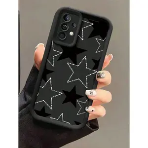 A Star-Patterned Phone Case Compatible With Samsung Galaxy Series A54/A53/A52(A52S Compatible)/A34(5G)A32(5G)/A14(5G)/A13 5G/A04S/S21/S21U/S22/S22U/S23/S23+/S23U And S24 Series A15/A35(5G)/A55(5G)/A25(5G). Waterproof Shockproof Anti-Fall Scratch Resistant