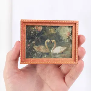 1PC Mini Photo Frame Refrigerator Magnet with Fun Swan Design, Perfect Gift for Loved Ones, Unique and Creative Kitchen Decor, Home Decor Accessory