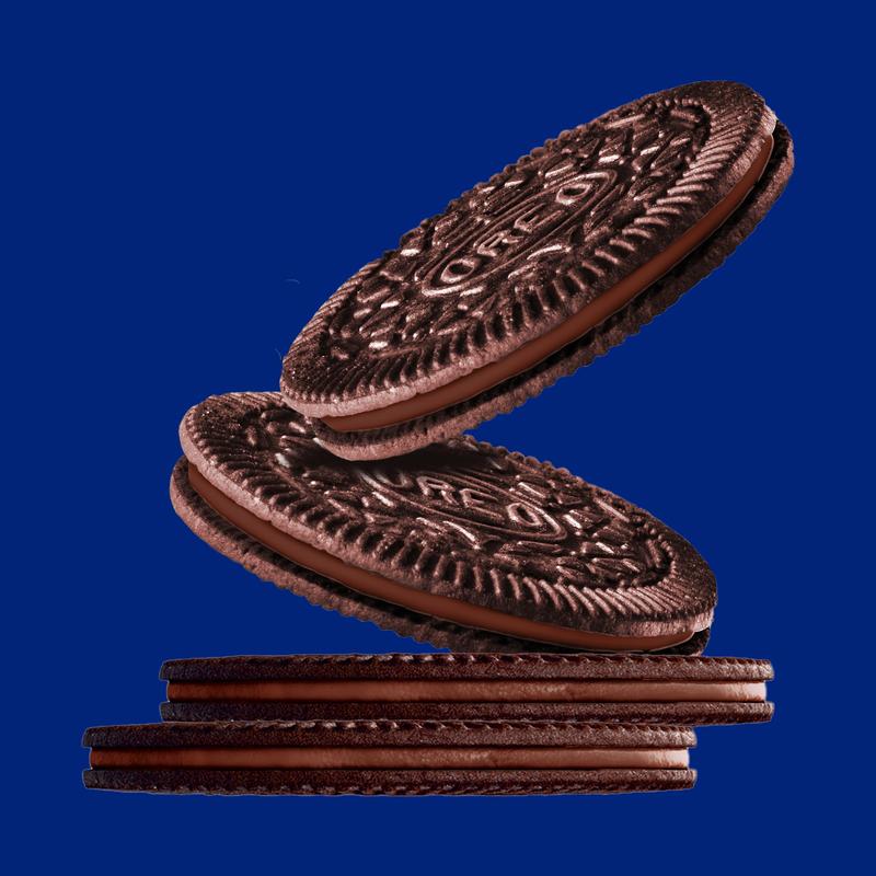 OREO Thins Chocolate Ganache Creme Chocolate Sandwich Cookies, Family Size, 12.33 oz