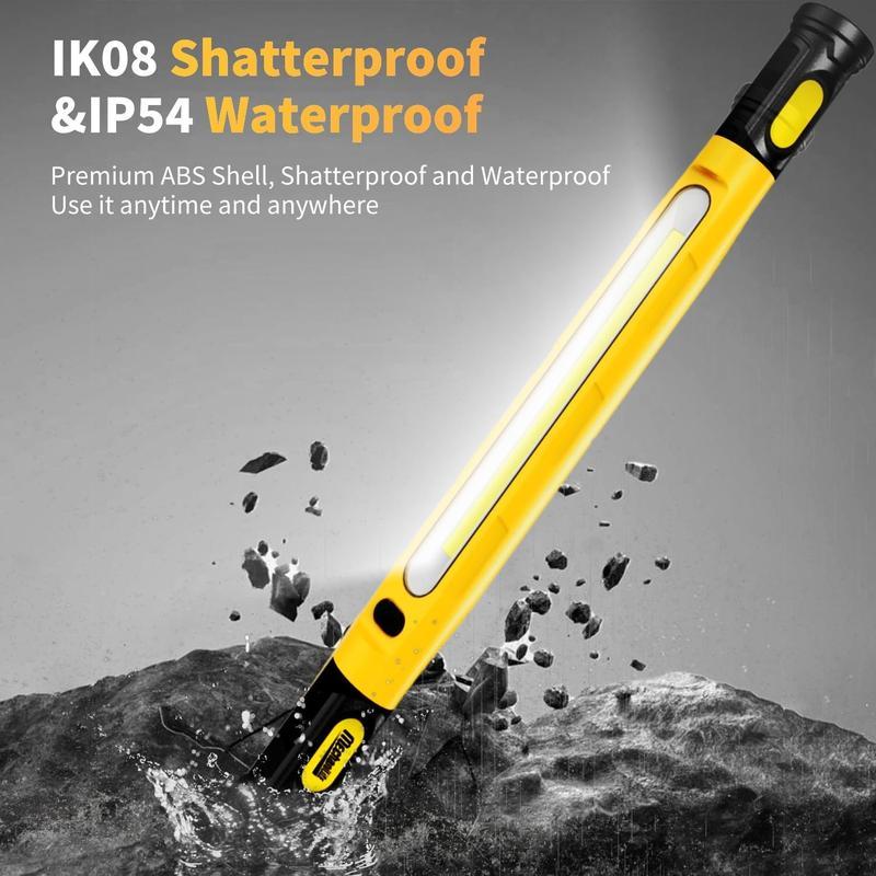 BougeRV Under Hood Work Light Bar, 3000LM LED Magnetic Light Bar with Hooks, 5200mAh Cordless Rechargeable Hood Light for Mechanic/Car Repairing/Garage BougeRV Under Hood Work Light Bar, 3000LM LED Magnetic Light Bar with Hooks, 5200mAh Cordless Rechargeable Hood Light for Mechanic/Car Repairing/Garage