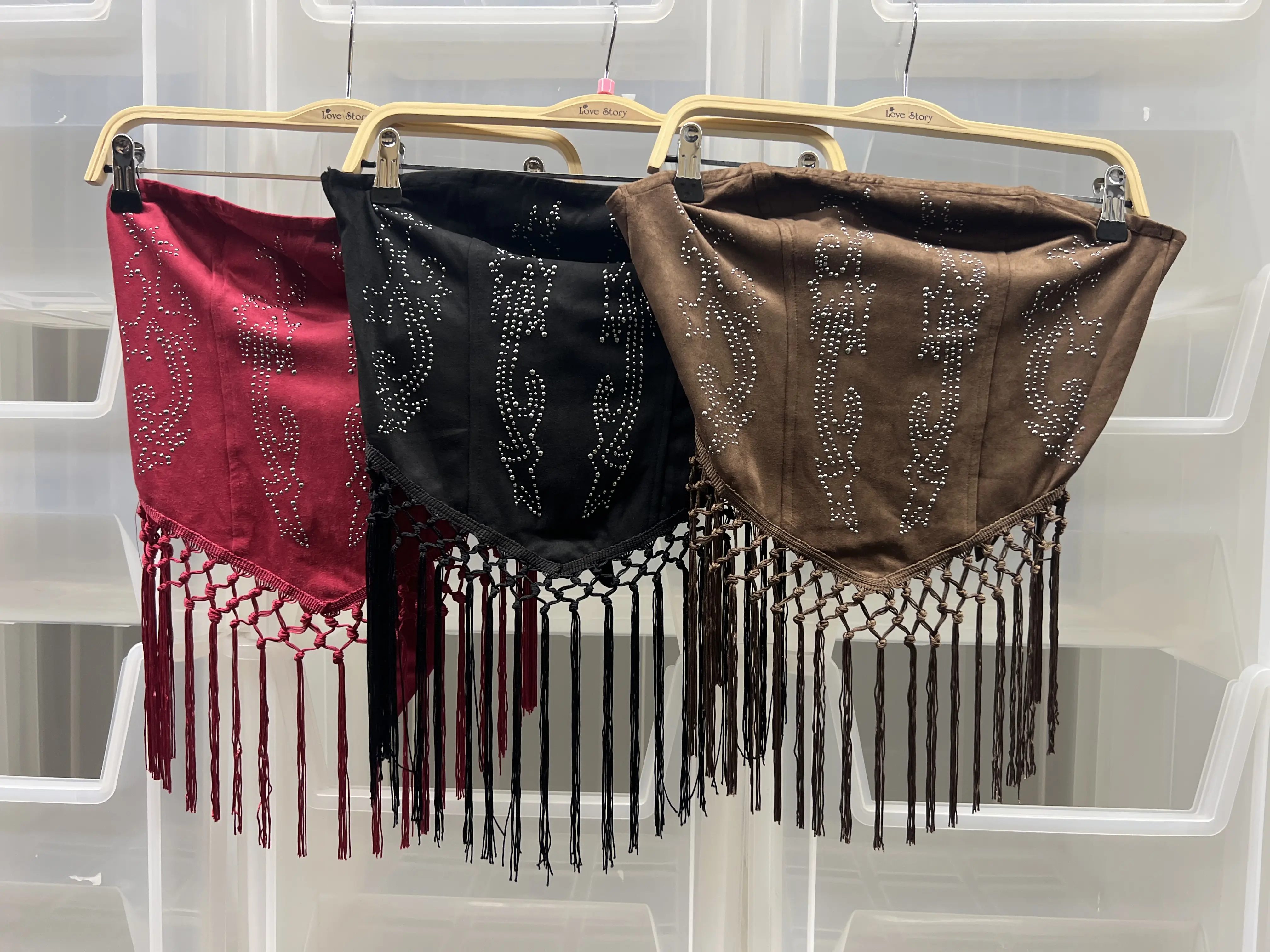 Women's Rhinestone Fringe Bandana Top | Western Tube Top | Cowboy Concert Outfit