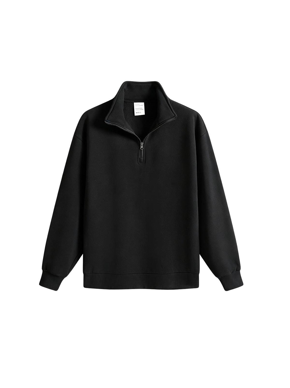 3-pack men’s stand-collar sweatshirts, men’s sweatshirts. Loose fit, half-zip stand collar design, soft, comfortable, skin-friendly fabric, minimalist solid color design, available in multiple colors, suitable for daily commuting, school, shopping, sports