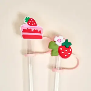 Strawberry Shortcake Straw Topper Set