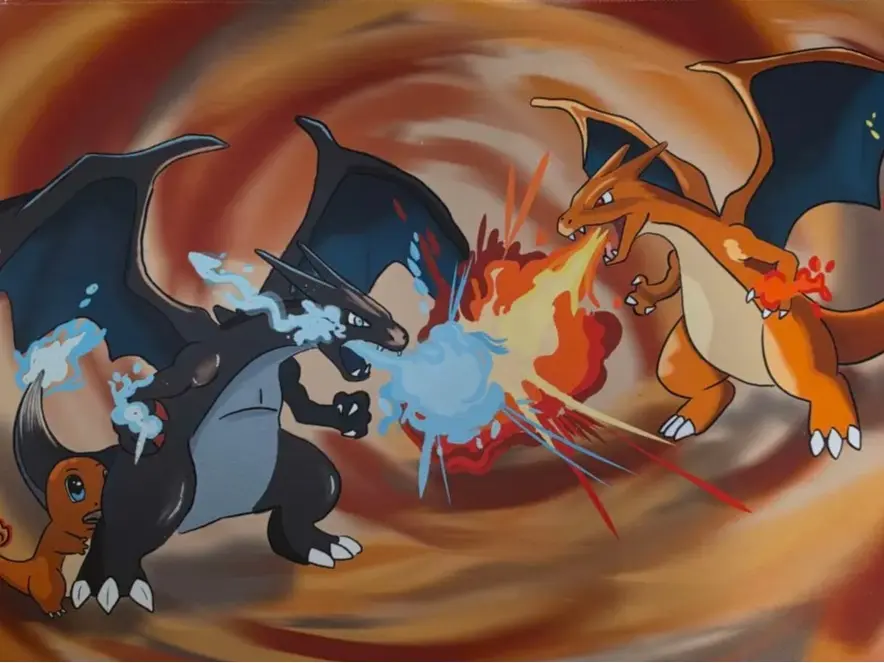 Playmat (Charizard vs Mega Charizard