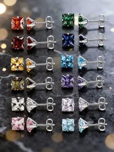 Elegant Stainless Steel Earring Set, Multiple Colors Available, Perfect for Daily Wear or Parties, Ideal Gift for Friends and Family