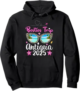 Besties Trip 2025 Summer Sunglasses Antigua Beach Pullover Hoodie - Joseduart Shop 37B0DW93CQJ1