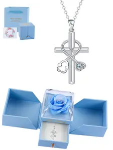 Medical Symbol Pendant Necklace, Stethoscope Cross Heart Design, Gift for Medical Heroes, Father Mother Friends, All Seasons Jewelry