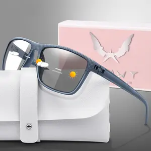Fashionable Photochromic Reading Glasses with Case, Classic Blue Light Blocking Frames, Single Pack, PC Lens & Frame, Fda Registered, High Quality Eyewear