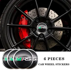 4pcs Skoda Vrs Wheel HUB Center Cap Cover, Car Logo Decoration Accessories, Rim Cap Replacement Part, Fits Nissan Versa/sentra/qashqai/pathfinder