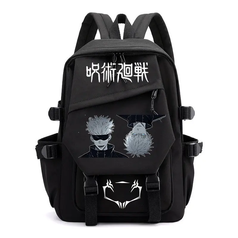 Jujutsu Kaisen Backpack, Anime Printed School Backpack, Large Capacity Student Laptop Backpack, Casual Travel Daypack for Boys Girls Kids Teens, Elementary Middle High School & College, Back to School