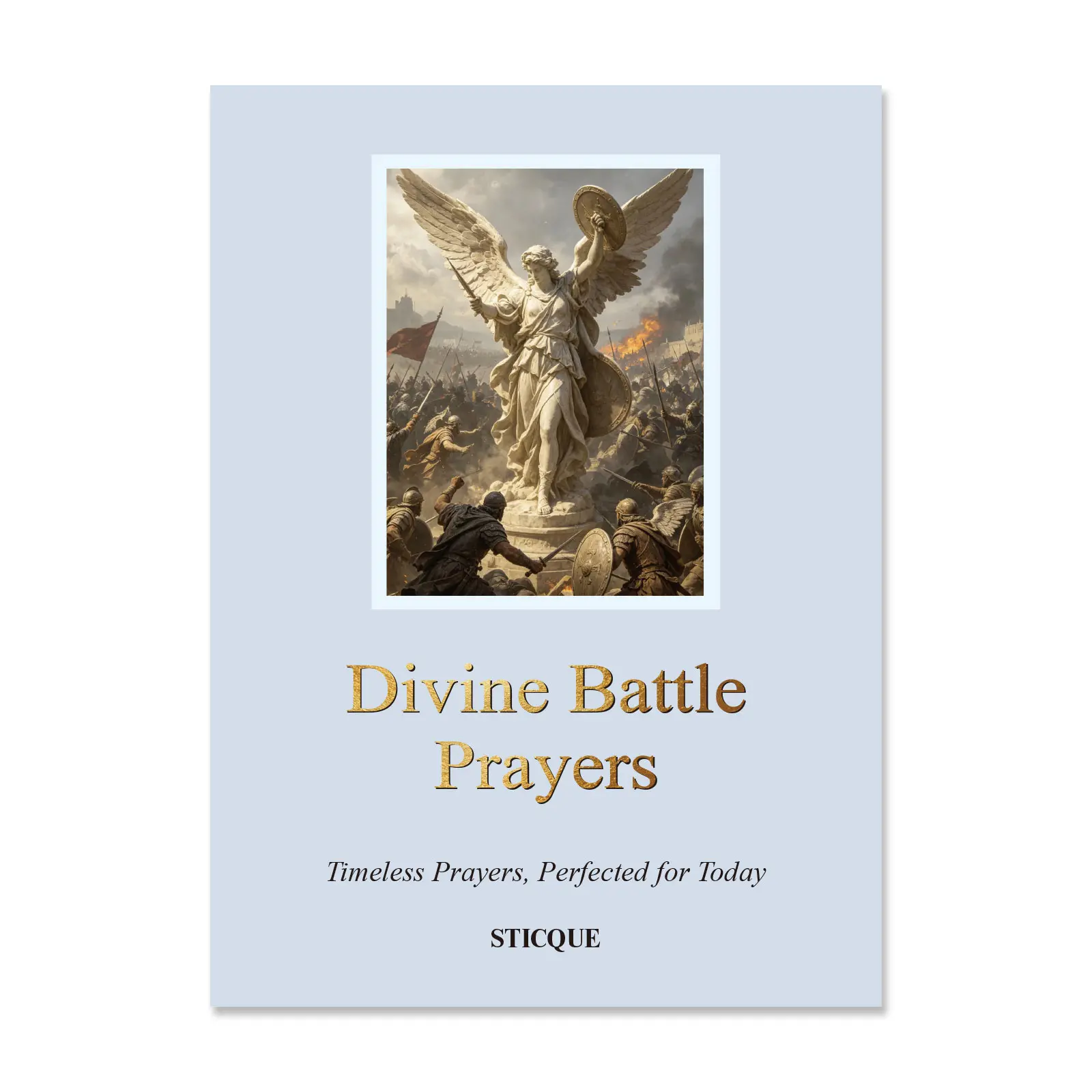 【STICQUE】Divine Battle PrayersFear, Protection, Healing, Temptation & Spiritual Attacks | Daily Devotional Prayers for Women and Men | Scripture-Based Faith Gift | Pocket Prayer NoteBook