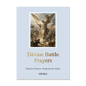 【STICQUE】Divine Battle PrayersFear, Protection, Healing, Temptation & Spiritual Attacks | Daily Devotional Prayers for Women and Men | Scripture-Based Faith Gift | Pocket Prayer NoteBook