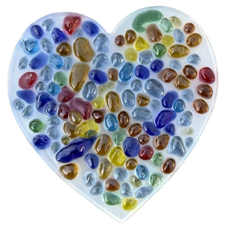 Heart Pickable Pebble pad