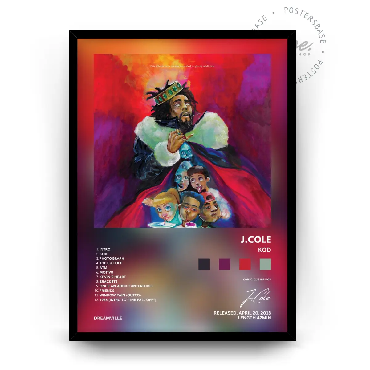 DICH - J.Cole'KOD' Poster - Unframed #242
