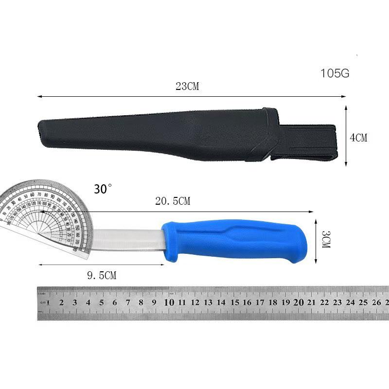 Stainless steel floating fishing knife with knife sheath, kitchen fish filleting knife, outdoor fishing, camping, portable multi-functional knife