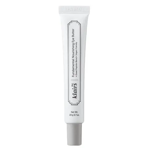 [DearKlairs] Fundamental Nourishing Eye Butter, Quad-Peptide Formula Eye Brightener for Fine Lines, Lightweight Dry Skin Care with Sunflower Seed Oil, Gentle Vitamins, Vegan Protective Milk Cream