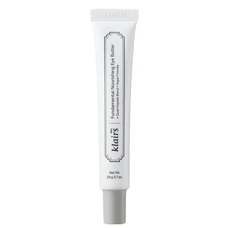 [DearKlairs] Fundamental Nourishing Eye Butter, Quad-Peptide Formula Eye Brightener for Fine Lines, Lightweight Dry Skin Care with Sunflower Seed Oil, Gentle Vitamins, Vegan Protective Milk Cream