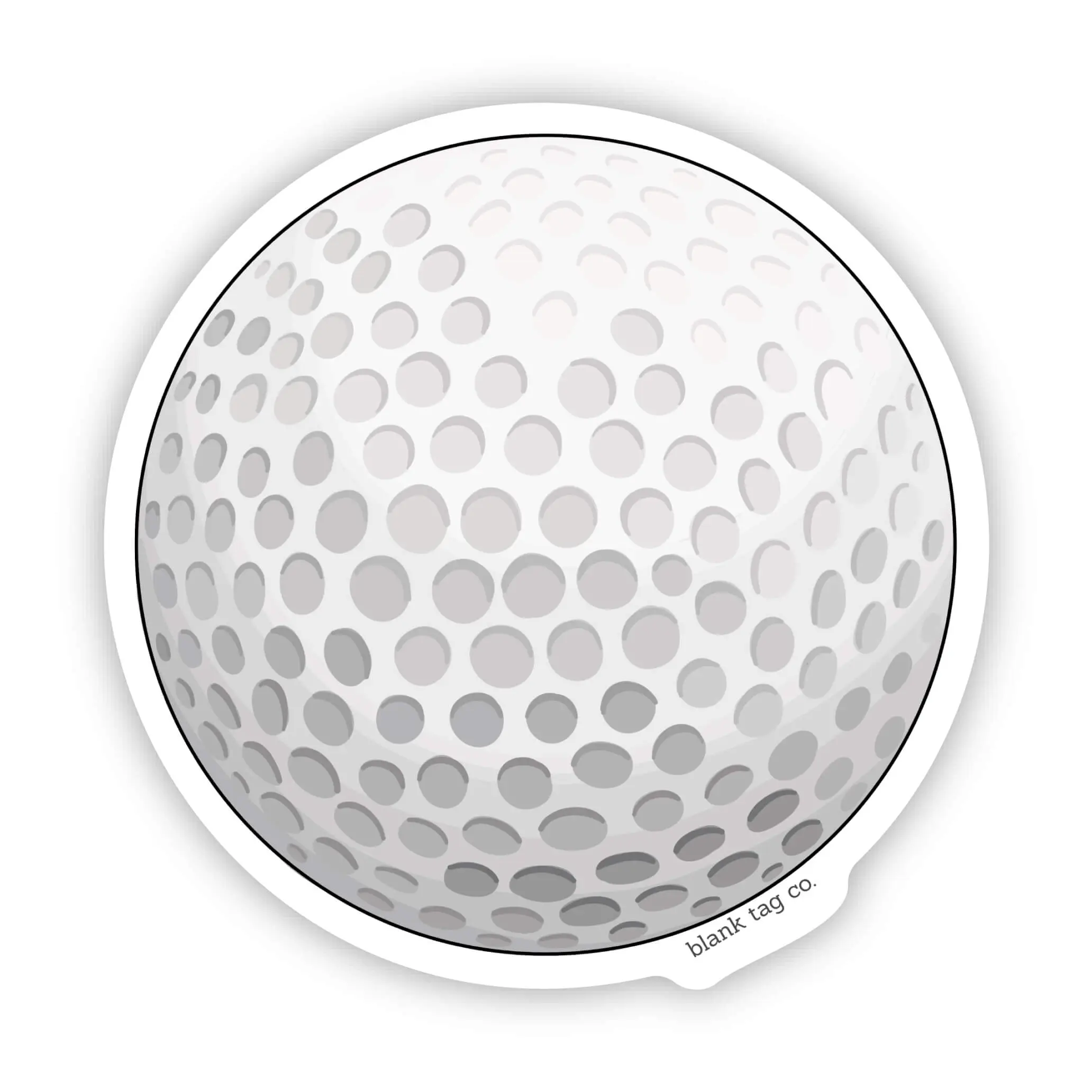 Blank Tag Co.® Waterproof Sticker - Golf Ball