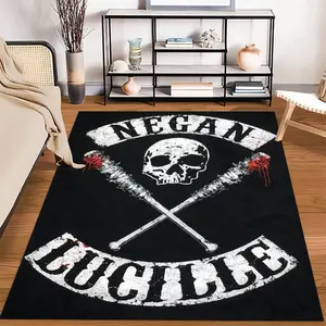 The Walking Dead 01 anime print rug, suitable for home, living room, bedroom, or under office chairs; a holiday gift for family and friends; Christmas decorative rug.