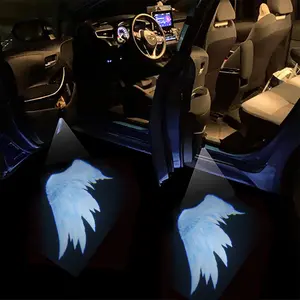 Car Door Projector Light, 2 Counts Wing Pattern Car Door Projector Light, Decorative Light for Car, Car Accessories