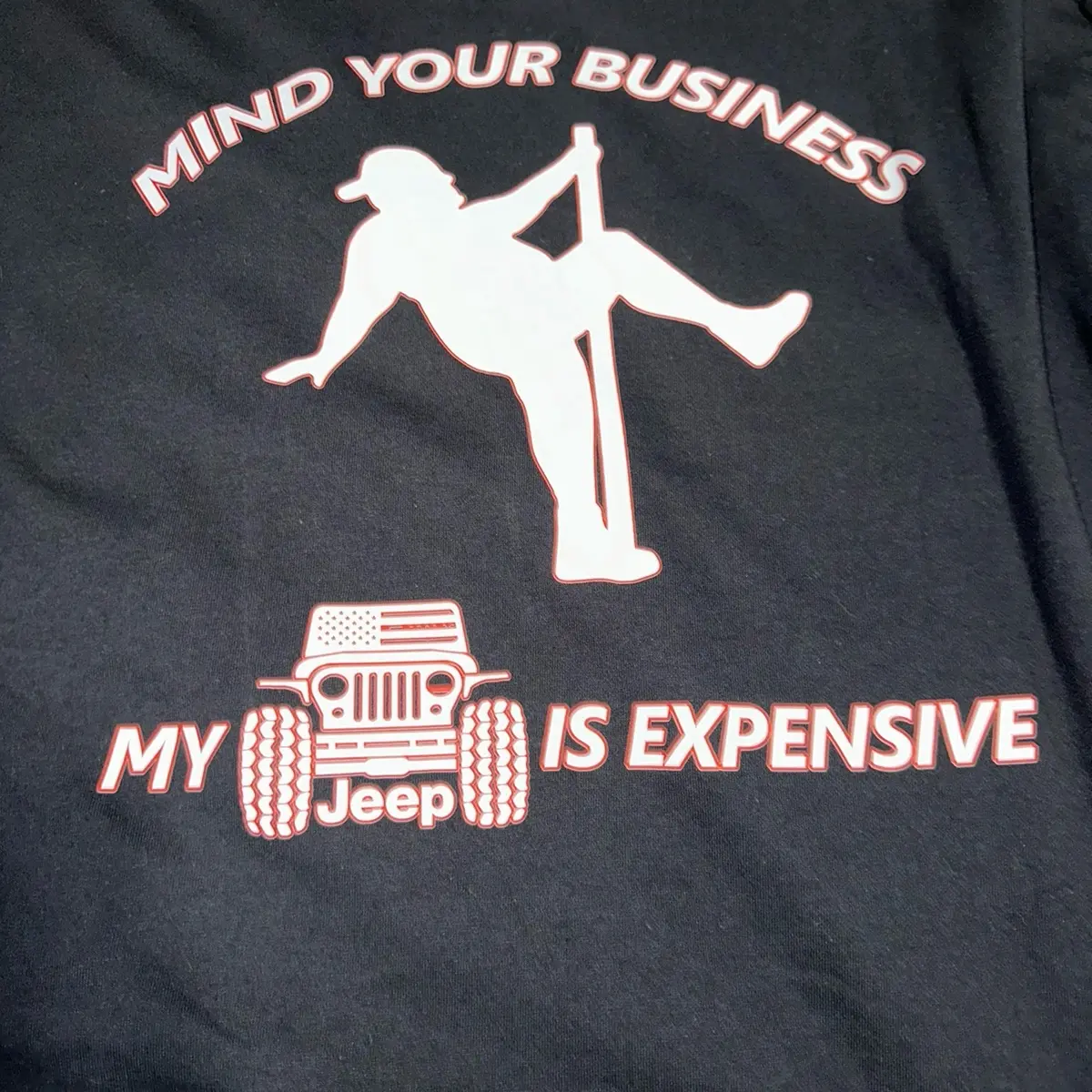 Jeep Tshirt Top Streetwear Casual T-Shirt Round Neck
