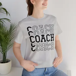 Coach Shirt, Unisex Jersey Short Sleeve Tee by K. Rae Kreations, T-shirt for Coaches, Coach gift