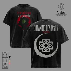 Breaking Benjamin Awaken Shirt, Tank Top, Hoodie – Alternative Metal Band Album Merch, Unisex Oversized Vintage Washed Heavyweight Cotton T-Shirt, Minimal Dark Aesthetic Streetwear Outfit Gift for Fans