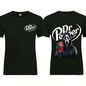 Dr.Pepperr Ghost Face Horror Street Double-Sided Hoodie, Dr.Pepperr Men's and Women's Hoodie, Spring Hoodie, Comfortable, Autumn and Winter Long-Sleeved Hoodie Double-Sided Printed, Fashionable Casual Wear, Couple Matching Clothing, Christmas Gift