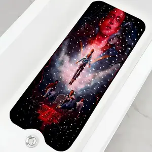 Stranger Things character sci-fi style bath mat, suitable for bathtubs, laundry rooms, bedrooms, kitchens, and home décor.
