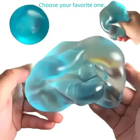 Circular Squeeze Ball Stress Relief Toy, Slow Rise Malt Gel Sensory Toy, Pressure Relief Gift, Suitable for Various Scenes/festivals, Sensory Stress Reliever