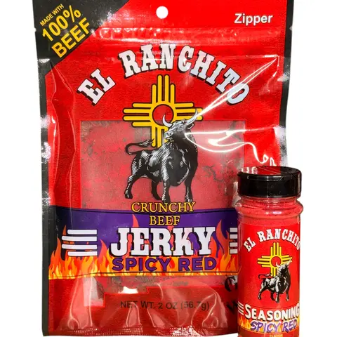 Spicy Red Bundle (2oz Jerky + Seasoning)
