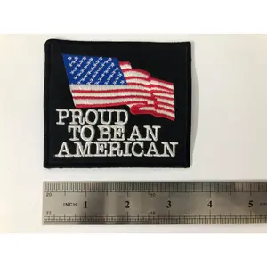 Proud To Be An American Motorcycle Vest Patch